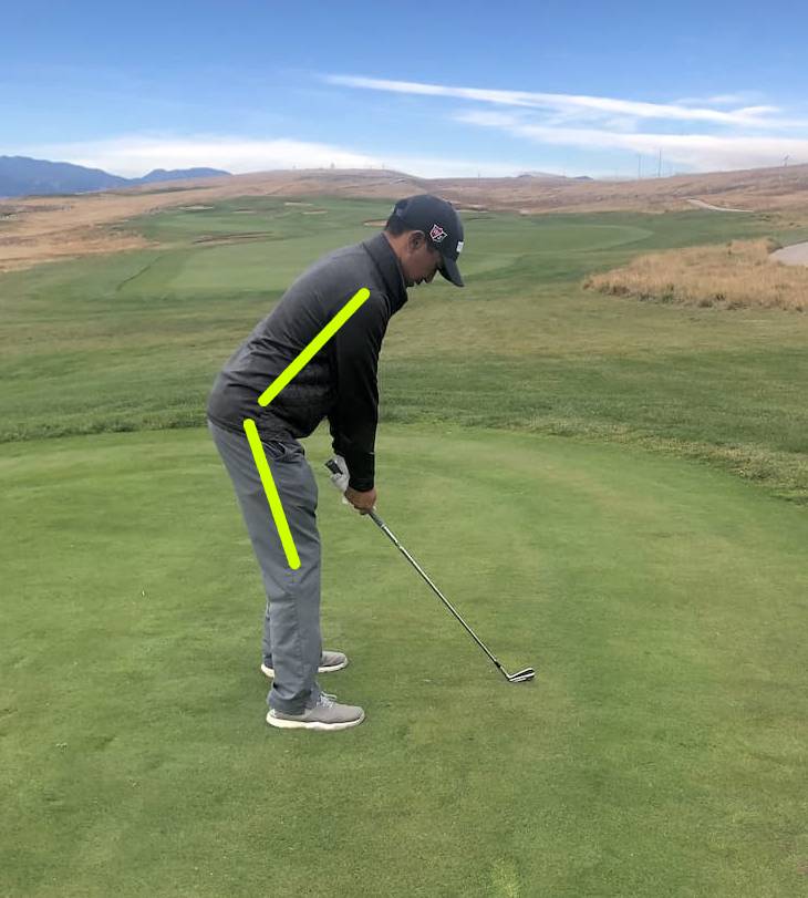 Golf Stance Pacman Posture