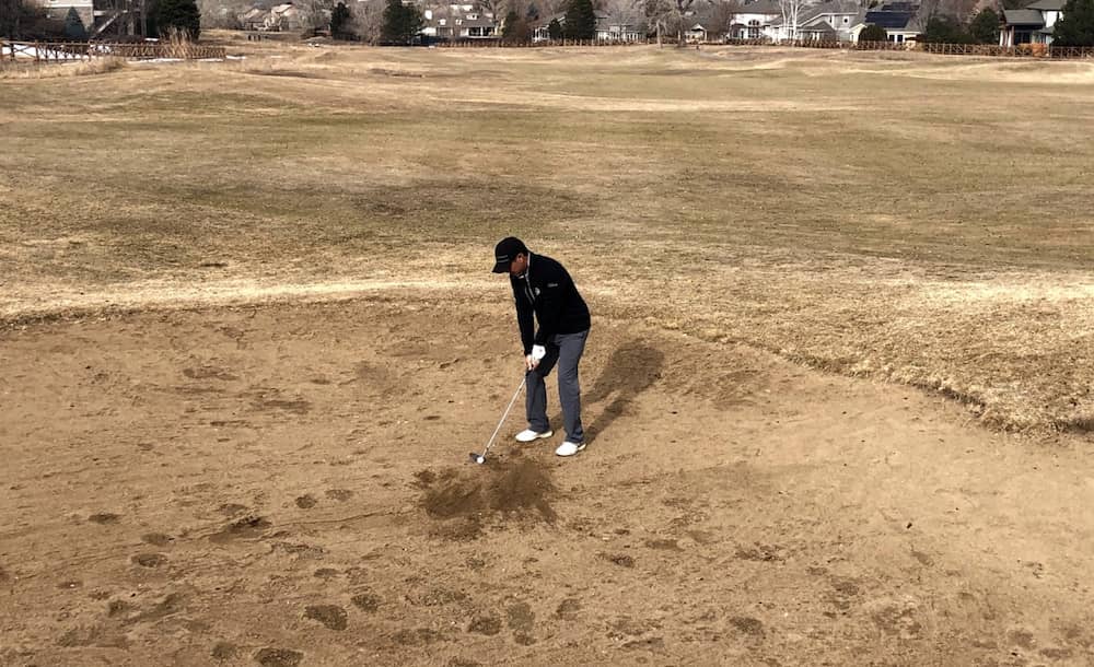 Golf Bunker Sand Shot - Set-up